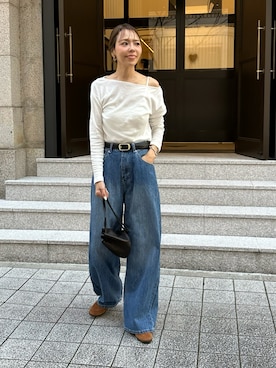 「ulu（ウル）のアイテム」を使った、maiさん（レディース・165cm）の春コーディネート