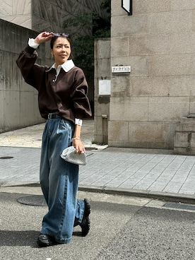 「ulu（ウル）のアイテム」を使った、maiさん（レディース・165cm）の春コーディネート