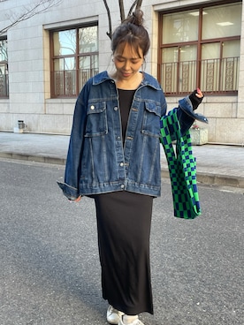 「LASTFRAME（ラストフレーム）のアイテム」を使った、maiさん（レディース・165cm）の冬コーディネート