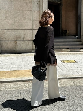 「ulu（ウル）のアイテム」を使った、maiさん（レディース・165cm）の春コーディネート