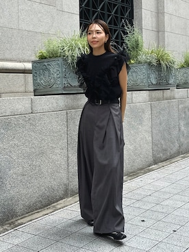 「ulu（ウル）のアイテム」を使った、maiさん（レディース・165cm）の夏コーディネート