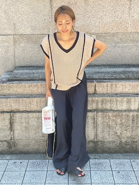 「GOOD GRIEF（グッドグリーフ）のアイテム」を使った、maiさん（レディース・165cm）の夏コーディネート