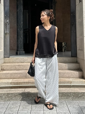 「ulu（ウル）のアイテム」を使った、maiさん（レディース・165cm）の夏コーディネート