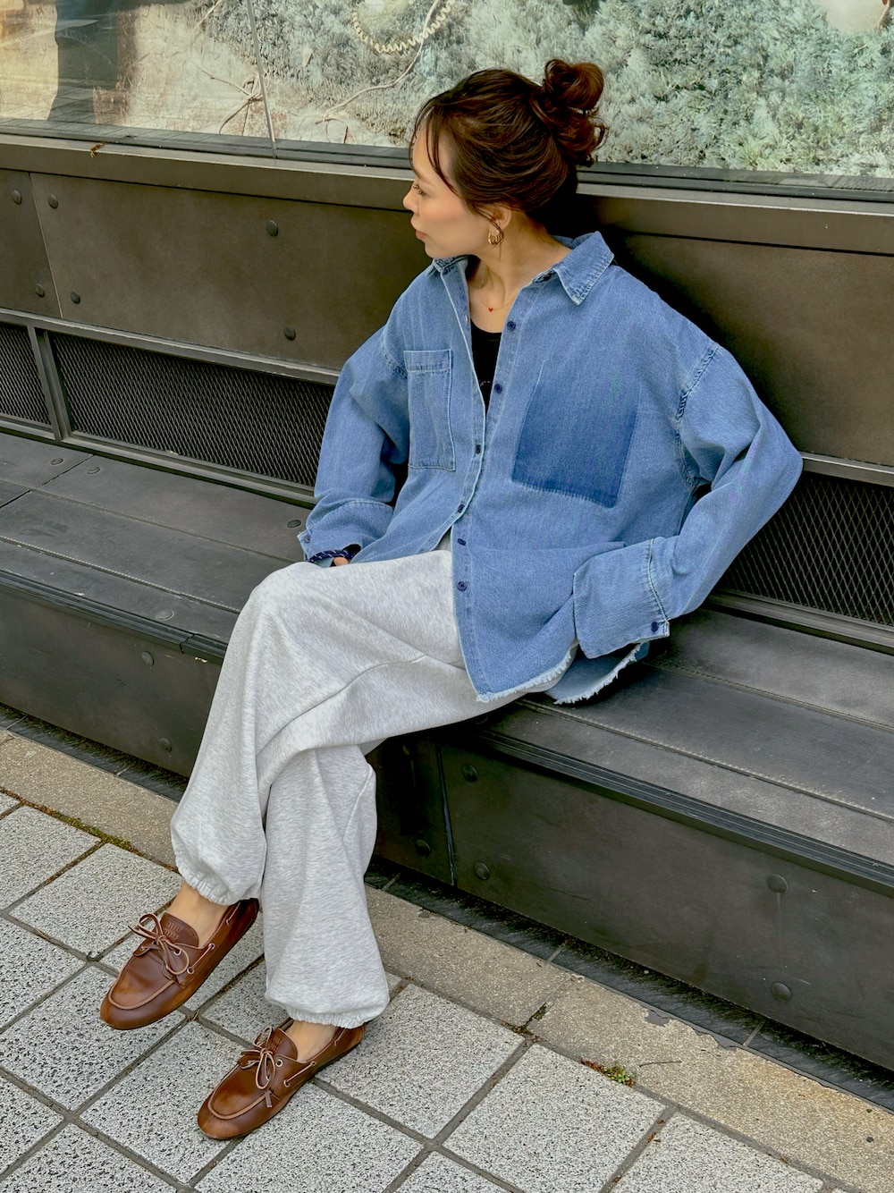 【MIU MIU】スエードレザー モカシン デッキシューズ 送料関税込 ミュウミュウ スエード デッキシューズ 37 レディース ブラウン