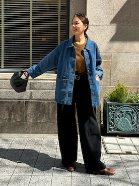 「ulu（ウル）のアイテム」を使った、maiさん（レディース・165cm）の春コーディネート