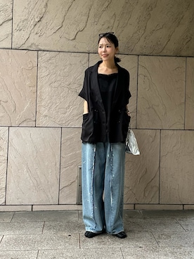 「ulu（ウル）のアイテム」を使った、maiさん（レディース・165cm）の春コーディネート