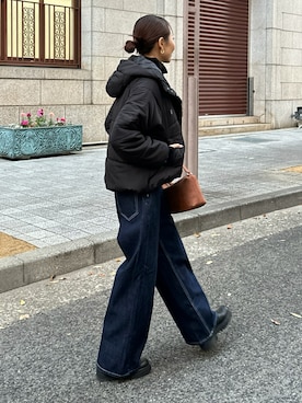 「アイテム（ダウンジャケット/コート）」を使った、maiさん（レディース・165cm）の冬コーディネート