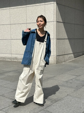 「ulu（ウル）のアイテム」を使った、maiさん（レディース・165cm）の春コーディネート