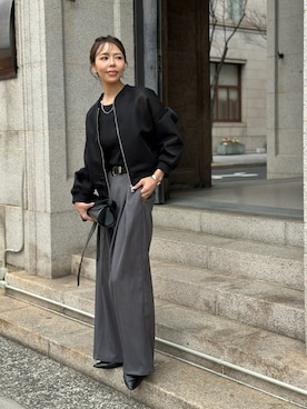 「ulu（ウル）のアイテム」を使った、maiさん（レディース・165cm）の春コーディネート