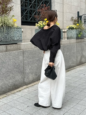 「ulu（ウル）のアイテム」を使った、maiさん（レディース・165cm）の春コーディネート