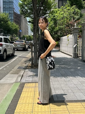 「アイテム（タンクトップ）」を使った、maiさん（レディース・165cm）の夏コーディネート