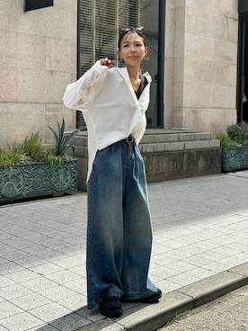 「ulu（ウル）のアイテム」を使った、maiさん（レディース・165cm）の春コーディネート