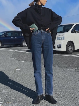 「Maison Margiela（メゾンマルジェラ）のMaison Margiela ‘TABI’(タビ)ブーツ（ブーツ）」を使った、maiさん（レディース・165cm）の秋コーディネート