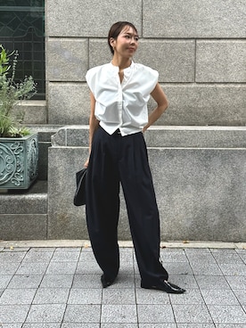 「ulu（ウル）のアイテム」を使った、maiさん（レディース・165cm）の夏コーディネート