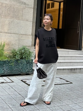 「ulu（ウル）のアイテム」を使った、maiさん（レディース・165cm）の夏コーディネート