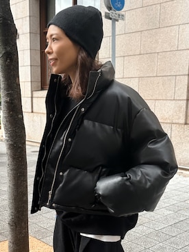 「アイテム（ダウンジャケット/コート）」を使った、maiさん（レディース・165cm）の秋コーディネート