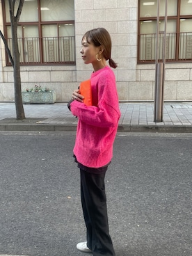 「カラフルニット」｜maiさん（レディース・165cm）の冬コーディネート