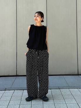 「ulu（ウル）のアイテム」を使った、maiさん（レディース・165cm）の春コーディネート