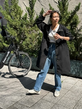 「ulu（ウル）のアイテム」を使った、maiさん（レディース・165cm）の春コーディネート