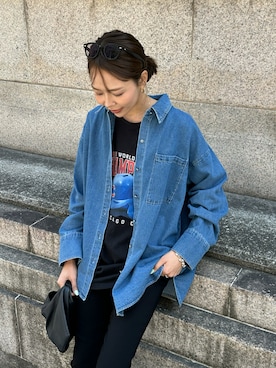 「ulu（ウル）のアイテム」を使った、maiさん（レディース・165cm）の春コーディネート