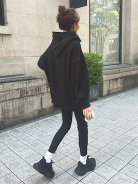 「アイテム（レギンス/スパッツ）」を使った、maiさん（レディース・165cm）の秋コーディネート