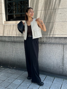 「ulu（ウル）のアイテム」を使った、maiさん（レディース・165cm）の夏コーディネート