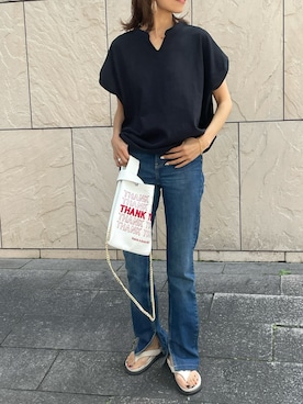 「GOOD GRIEF（グッドグリーフ）のアイテム」を使った、maiさん（レディース・165cm）の春コーディネート