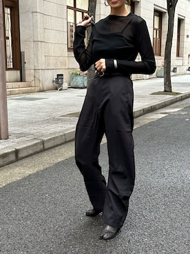 「アイテム（ブーツ）」を使った、maiさん（レディース・165cm）の冬コーディネート