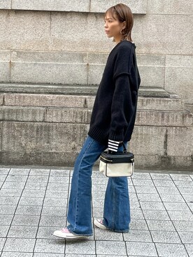 「ulu（ウル）のアイテム」を使った、maiさん（レディース・165cm）の冬コーディネート