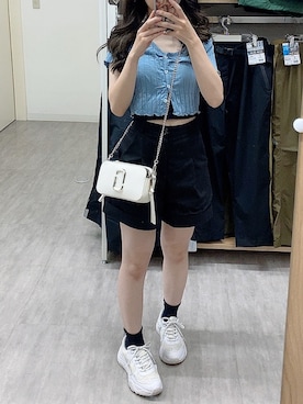 「NERDY（ノルディ）のアイテム」を使った、Kannaさん（レディース・151cm）の夏コーディネート