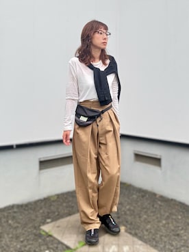 「SMELLY（スメリー）のアイテム」を使った、kaoさん（レディース・160cm）の秋コーディネート