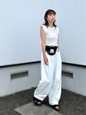 「select MOCA by son（セレクトモカバイソン）のアイテム」を使った、kaoさん（レディース・160cm）の夏コーディネート