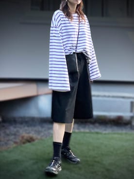 「SALOMON（サロモン）の＜SALOMON＞XT-6/スニーカー（スニーカー、ブラック系）」を使った、kaoさん（レディース・160cm）の夏コーディネート