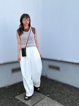 「no brand（ノーブランド）のアイテム」を使った、kaoさん（レディース・160cm）の夏コーディネート