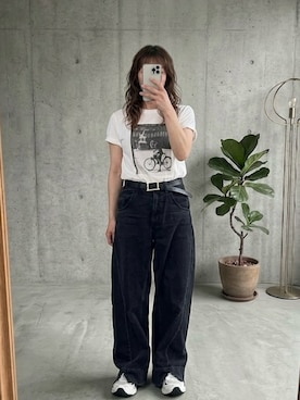 「ASICS（アシックス）のアイテム」を使った、kaoさん（レディース・160cm）の春コーディネート