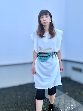 「SLOBE IENA（スローブイエナ）のアイテム」を使った、kaoさん（レディース・160cm）の夏コーディネート