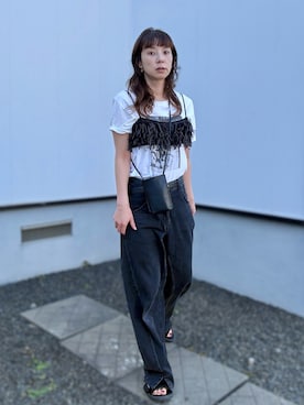 「MoonStar（ムーンスター）のアイテム」を使った、kaoさん（レディース・160cm）の夏コーディネート