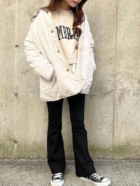 「rps（アールピーエス）のアイテム（その他アウター）」を使った、kotoneさん（レディース・156cm）の冬コーディネート