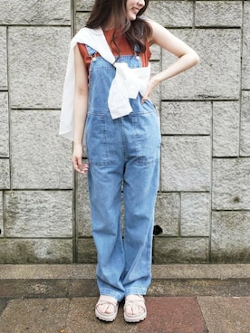 「rps（アールピーエス）のアイテム（サンダル）」を使った、kotoneさん（レディース・156cm）の夏コーディネート
