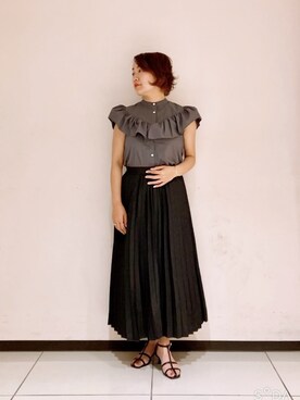「Te chichi CLASSIC（テチチクラシック）のアイテム（トップス）」を使った、のりさん（レディース・157cm）の春コーディネート