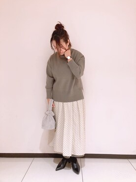 のりさん（レディース・157cm）の冬コーディネート