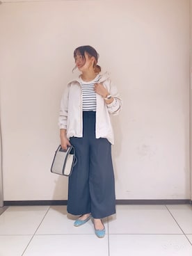 「Te chichi（テチチ）のアイテム（マウンテンパーカー）」を使った、のりさん（レディース・157cm）の春コーディネート