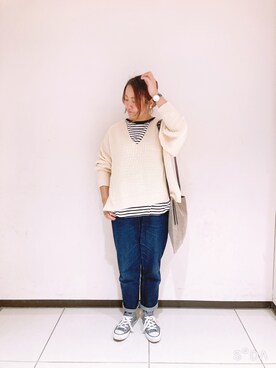 のりさん（レディース・157cm）の冬コーディネート
