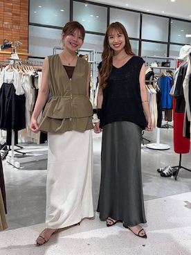 「アイテム（ベスト）」を使った、ゆっぽんさん（レディース・172cm・30代）の夏コーディネート