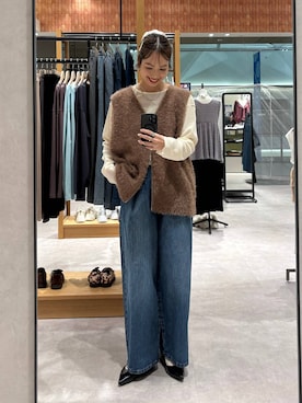 「アイテム（パンプス）」を使った、ゆっぽんさん（レディース・172cm）の秋コーディネート