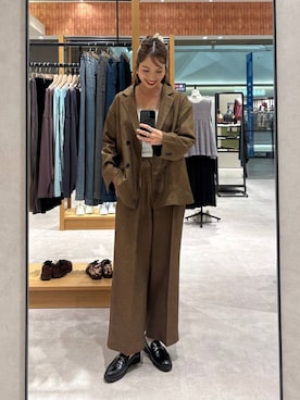 「アイテム（テーラードジャケット）」を使った、ゆっぽんさん（レディース・172cm）の秋コーディネート