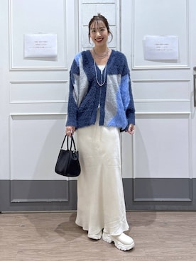 「アイテム（スカート）」を使った、ゆっぽんさん（レディース・172cm・30代）の秋コーディネート