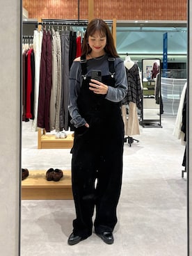 「アイテム（オールインワン・サロペット）」を使った、ゆっぽんさん（レディース・172cm・30代）の秋コーディネート