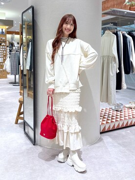 「アイテム（アクセサリー）」を使った、ゆっぽんさん（レディース・172cm・30代）の秋コーディネート