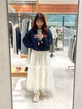 「アイテム（スウェット）」を使った、ゆっぽんさん（レディース・172cm・30代）の秋コーディネート